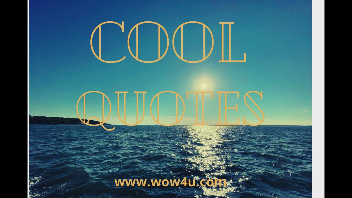 'Video thumbnail for Cool Quotes'