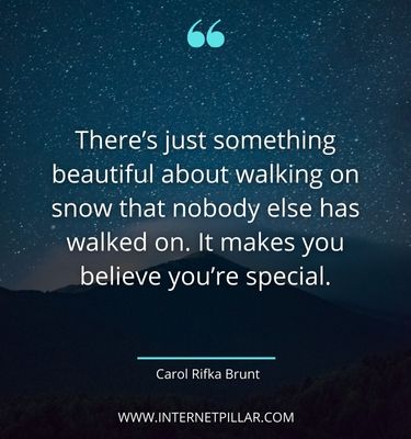 inspiring snow quotes sayings captions phrases words