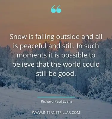 motivational quotes sayings about snow
