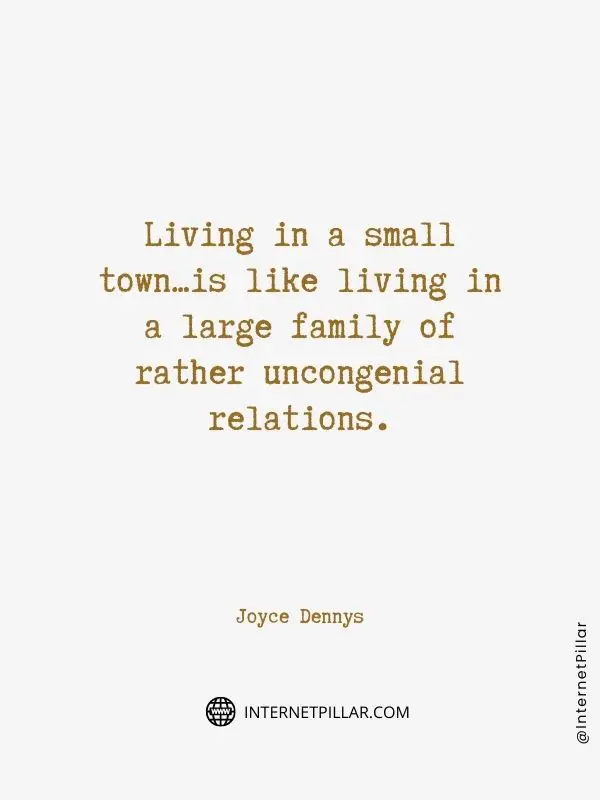 thoughtful small town quotes
