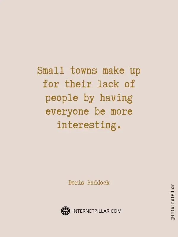 ultimate small town quotes