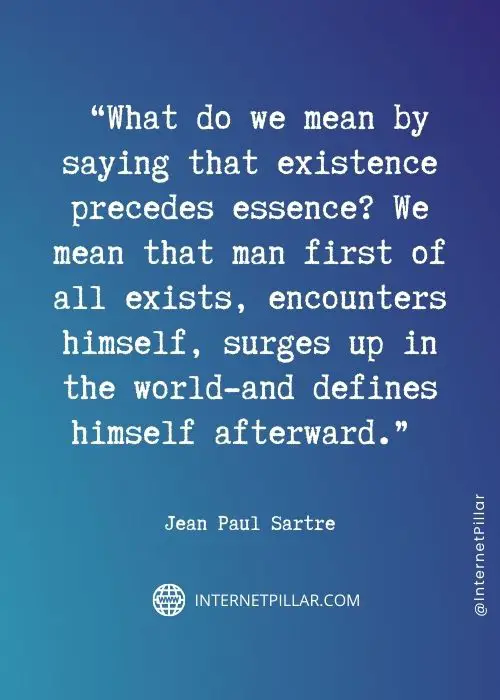 quotes about jean paul sartre
