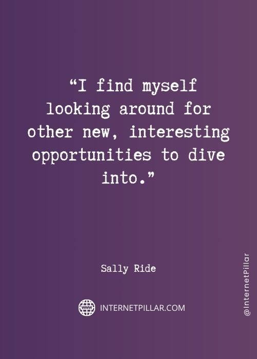 quotes about sally ride