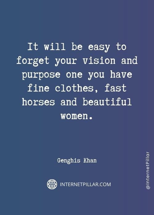 genghis khan quotes