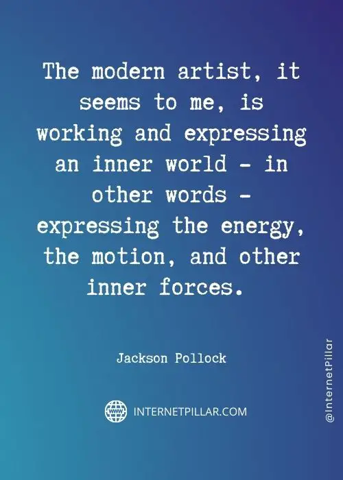 motivational jackson pollock quotes