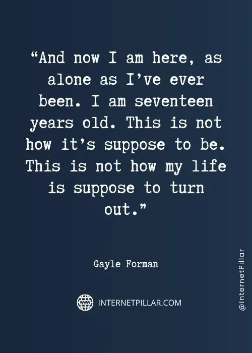 quotes about gayle forman