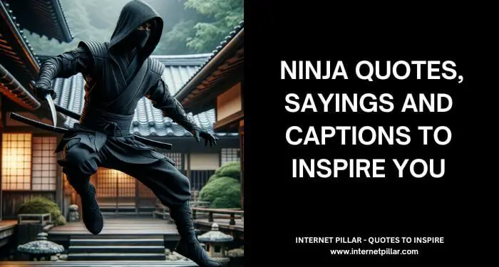 70 Ninja Quotes, Sayings and Captions to Inspire You