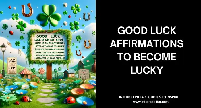 101 Good Luck Affirmations To Become Lucky