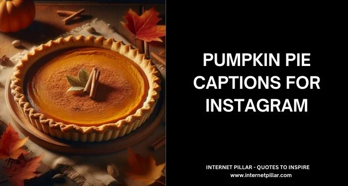 Pumpkin Pie Captions for Instagram and Social Media