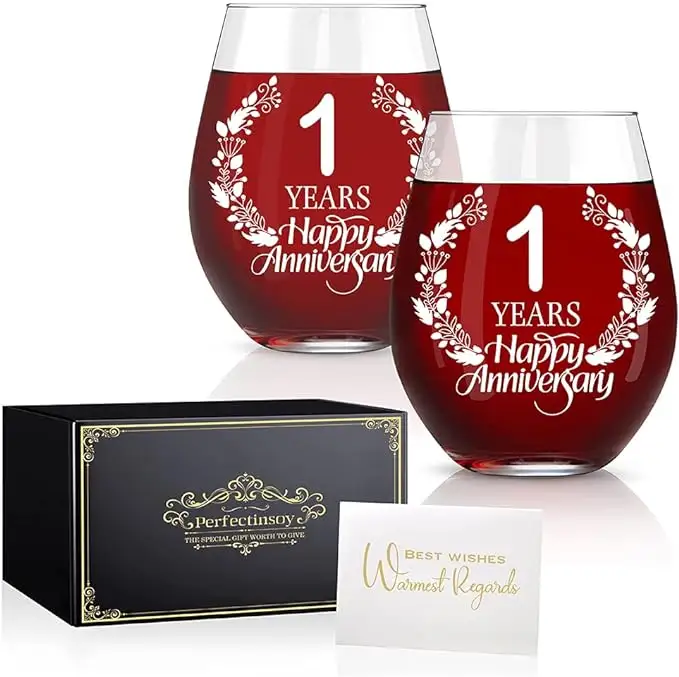 Anniversary Wine Glass