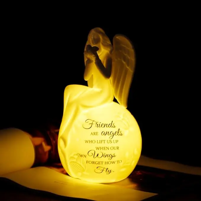 Ceramic Angel Lighted up Collectible Figurines