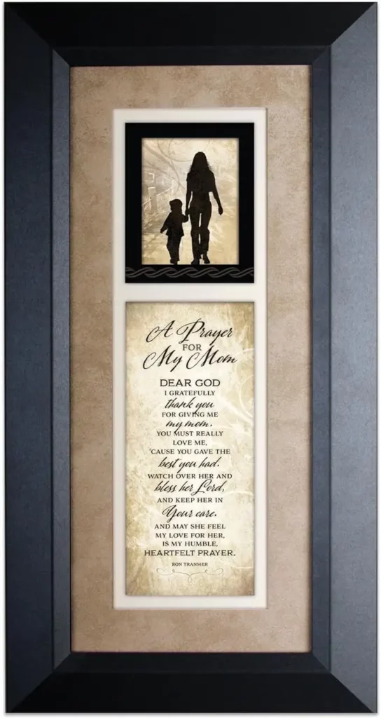 Dexsa Prayer for My Mom Wood Frame Wall Plaque