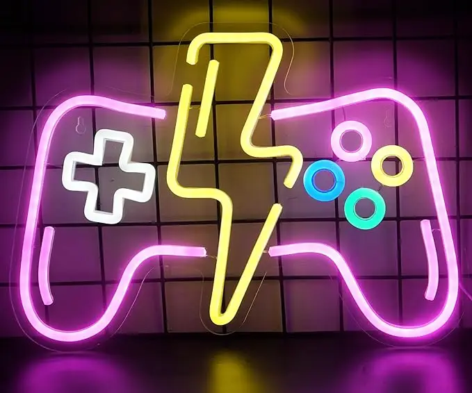 Game Pad Controller Neon Sign