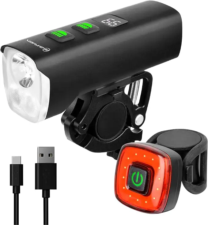 Rechargeable LED Bike Light Set